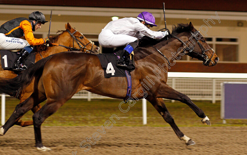 Show-Me-A-Sunset-0006 
 SHOW ME A SUNSET (Benoit de la Sayette) wins The CCR Novice Stakes
Chelmsford 22 Jan 2021 - Pic Steven Cargill / Racingfotos.com