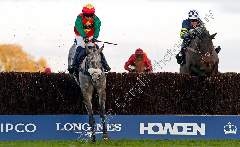 Law-Of-Supply-0003 
 LAW OF SUPPLY (left, Jonathan Burke) beats REGATTA DE BLANC (right) in The Copybet UK Handicap Chase
Ascot 22 Nov 2024 - Pic Steven Cargill / Racingfotos.com