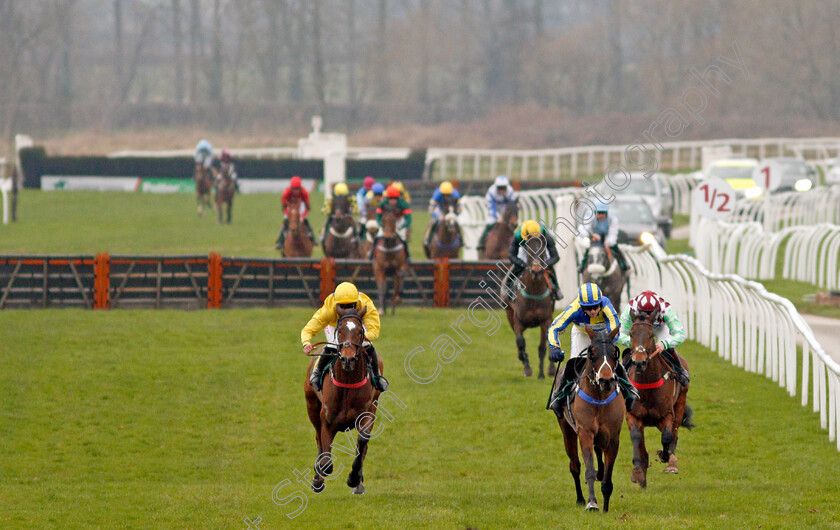 Oscars-Leader-0003 
 OSCARS LEADER (right, Sean Quinlan) wins The tote.co.uk Handicap Hurdle
Bangor-On-Dee 7 Feb 2020 - Pic Steven Cargill / Racingfotos.com