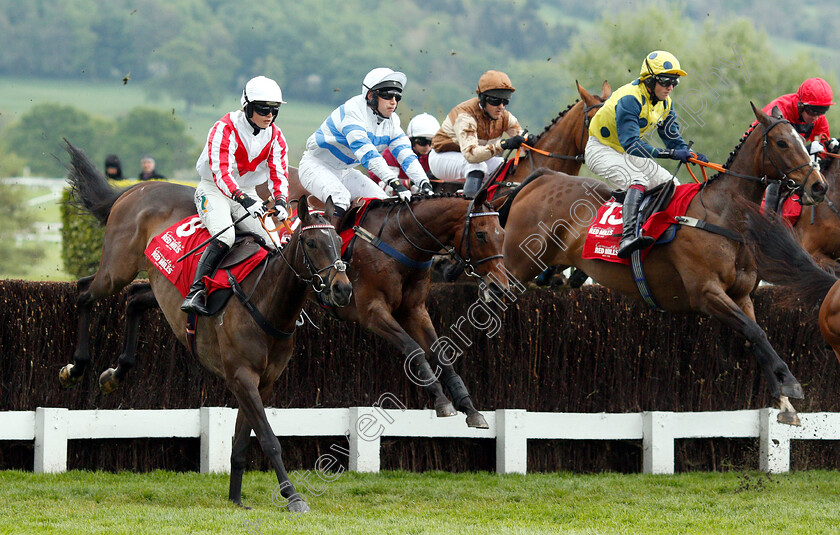 Latenightpass-0001 
 LATENIGHTPASS (left, Gina Andrews) wins The Connolly's Red Mills Intermediate Point-to-Point Championship Final Hunters Chase
Cheltenham 3 May 2019 - Pic Steven Cargill / Racingfotos.com