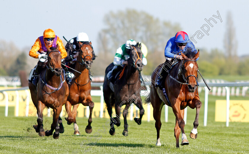 Adorable-0002 
 ADORABLE (James Doyle) wins The Coln Valley Stud Bridget Maiden Fillies Stakes Newbury 20 Apr 2018 - Pic Steven Cargill / Racingfotos.com