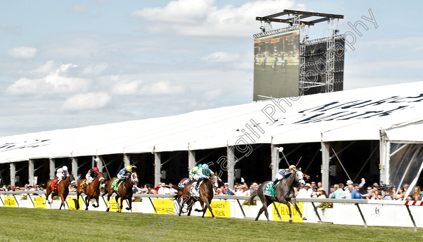 Dogtag-0001 
 DOGTAG (Javier Castellano) wins The Hilltop Stakes
Pimlico, Baltimore USA, 17 May 2019 - Pic Steven Cargill / Racingfotos.com