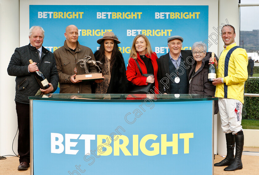 Lostintranslation-0012 
 Presentation to Colin Tizzard, Robbie Power and owners for The BetBright Sipper Novices Chase won by LOSTINTRANSLATION
Cheltenham 1 Jan 2019 - Pic Steven Cargill / Racingfotos.com