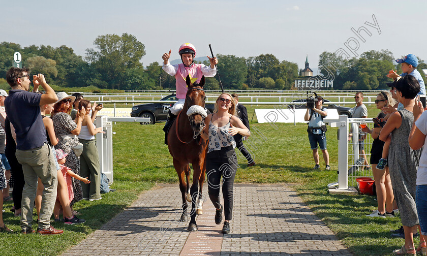 Topanga-0018 
 TOPANGA (Adrie de Vries) winner of The Wackenhut Fillies Cup (Listed Race)
Baden-Baden 31 Aug 2024 - Pic Steven Cargill / Racingfotos.com