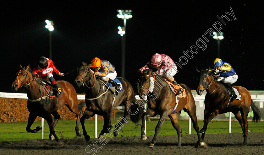 Fools-Rush-In-0001 
 FOOLS RUSH IN (2nd right, Richard Kingscote) beats FAYATHAAN (left) and TOUSSAROK (2nd left) in The Unibet 3 Uniboosts A Day Nursery
Kempton 25 Nov 2020 - Pic Steven Cargill / Racingfotos.com