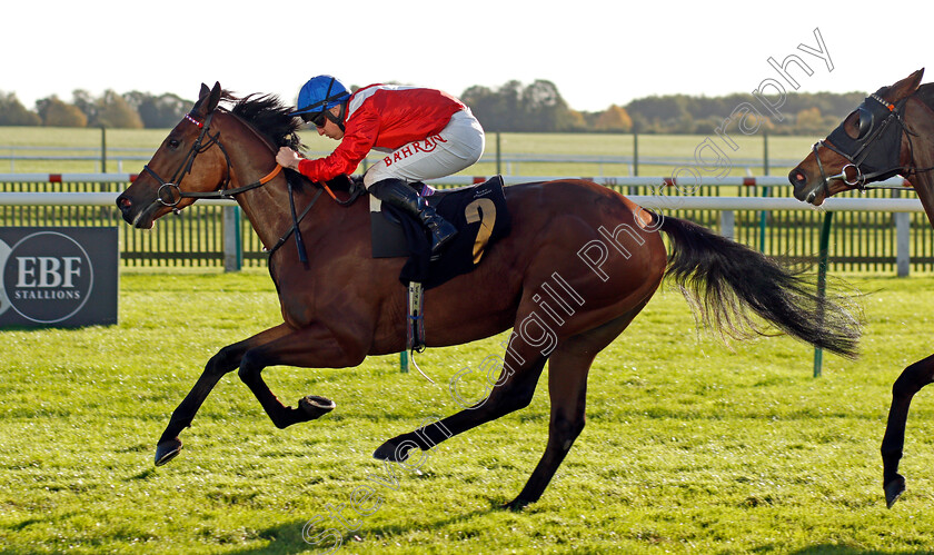 Bashkirova-0006 
 BASHKIROVA (Tom Marquand) wins The Devils Dyke Fillies Handicap
Newmarket 20 Oct 2021 - Pic Steven Cargill / Racingfotos.com