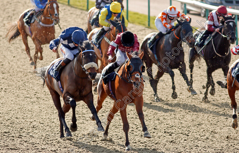 Enough-Already-0002 
 ENOUGH ALREADY (left, Dougie Costello) beats CONVERTIBLE (centre) in The Read Katie Walsh On Betway Insider Handicap
Lingfield 27 Feb 2021 - Pic Steven Cargill / Racingfotos.com