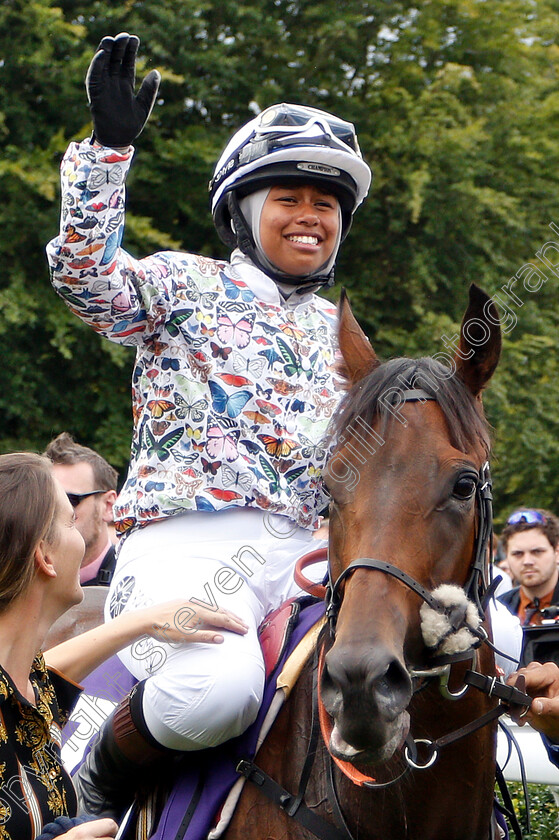 Haverland-0007 
 HAVERLAND (Khadijah Mellah) after The Magnolia Cup
Goodwood 1 Aug 2019 - Pic Steven Cargill / Racingfotos.com