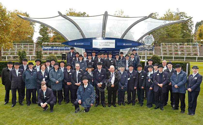 Bowler-Hats-0001 
 Bowler hats at Ascot 7 Oct 2017 - Pic Steven Cargill / Racingfotos.com