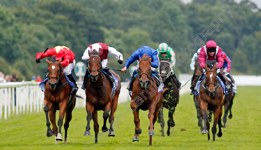 Space-Blues-0001 
 SPACE BLUES (centre, William Buick) beats GLORIOUS JOURNEY (2nd left) and HIGHFIELD PRINCESS (left) in The Sky Bet City Of York Stakes
York 21 Aug 2021 - Pic Steven Cargill / Racingfotos.com