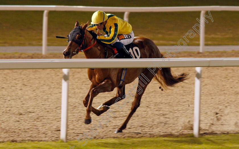 Rock-On-Baileys-0001 
 ROCK ON BAILEYS (Silvestre De Sousa) wins The Bet toteplacepot At betfred.com Nursery Chelmsford 23 Nov 2017 - Pic Steven Cargill / Racingfotos.com