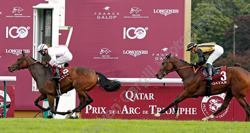 Zellie-0006 
 ZELLIE (Oisin Murphy) beats TIMES SQUARE (right) in The Qatar Prix Marcel Boussac
Longchamp 3 Oct 2021 - Pic Steven Cargill / Racingfotos.com