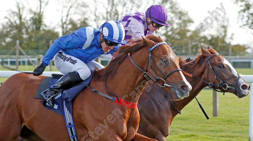 Raasel-0006 
 RAASEL (left, Jim Crowley) beats AMARILLO STAR (right) in The Starsports.bet Novice Stakes
Bath 16 Oct 2019 - Pic Steven Cargill / Racingfotos.com