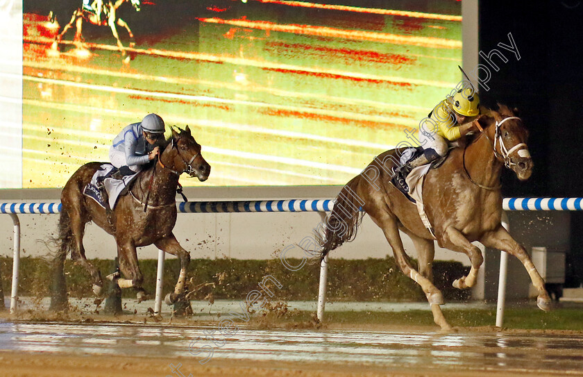 Prince-Eiji-0005 
 PRINCE EIJI (Sam Hitchcott) wins The Firebreak Stakes
Meydan 27 Jan 2023 - Pic Steven Cargill / Racingfotos.com