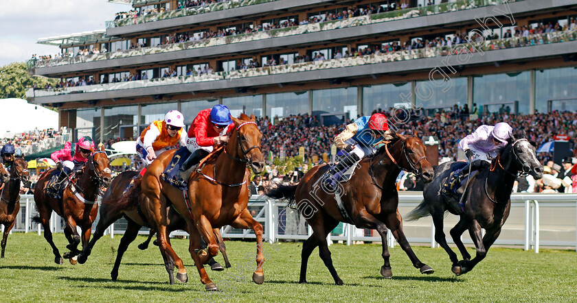 Unequal-Love-0004 
 UNEQUAL LOVE (left, Tom Marquand) beats DARK TROOPER (centre) and ORAZIO (right) in The Wokingham Stakes
Royal Ascot 22 Jun 2024 - Pic Steven Cargill / Racingfotos.com