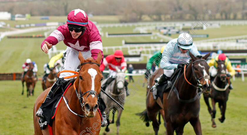 Samcro-0009 
 SAMCRO (Jack Kennedy) wins The Ballymore Novices Hurdle Cheltenham 14 Mar 2018 - Pic Steven Cargill / Racingfotos.com