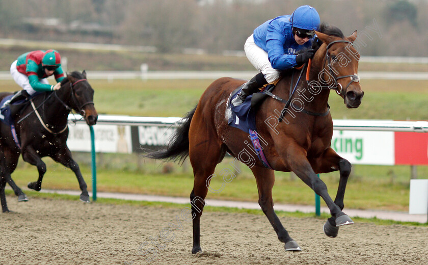 Cantiniere-0004 
 CANTINIERE (Hayley Turner) wins The sunracing.co.uk EBF Novice Stakes
Lingfield 5 Dec 2018 - Pic Steven Cargill / Racingfotos.com