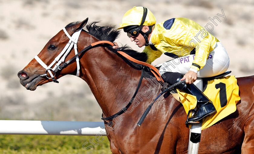 Just-A-Penny-0008 
 JUST A PENNY (Pat Dobbs) wins The Emirates Airline Handicap Jebel Ali, Dubai 9 Feb 2018 - Pic Steven Cargill / Racingfotos.com