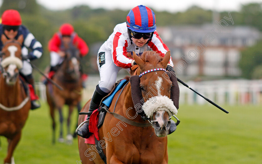 Maysong-0005 
 MAYSONG (Fern O'Brien) wins The Vintage Aquisitions Whisky Chaser Handicap
Sandown 1 Jul 2022 - Pic Steven Cargill / Racingfotos.com