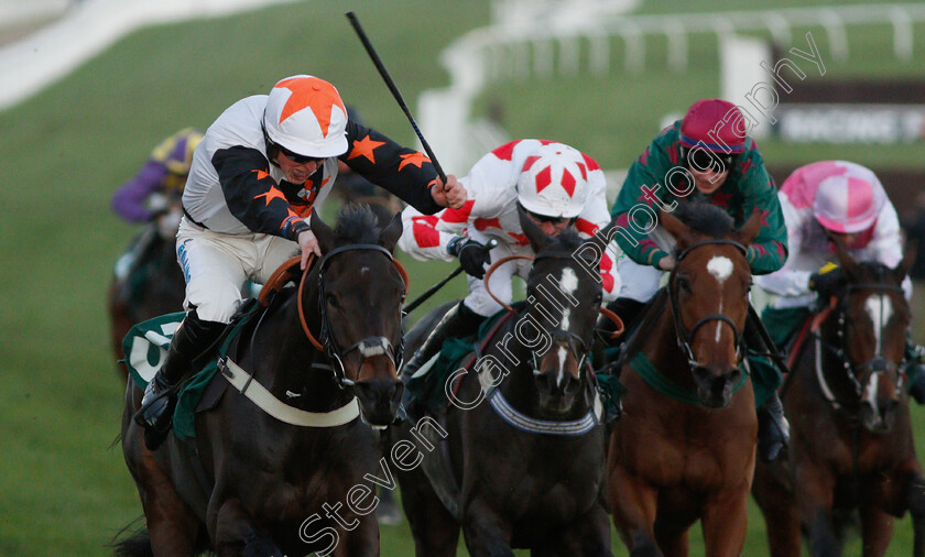 Master-Debonair-0003 
 MASTER DEBONAIR (James Bowen) wins The High Sheriff Of Gloucestershire And Racing Remember Stanadard Open National Hunt Flat Race
Cheltenham 18 Nov 2018 - Pic Steven Cargill / Racingfotos.com