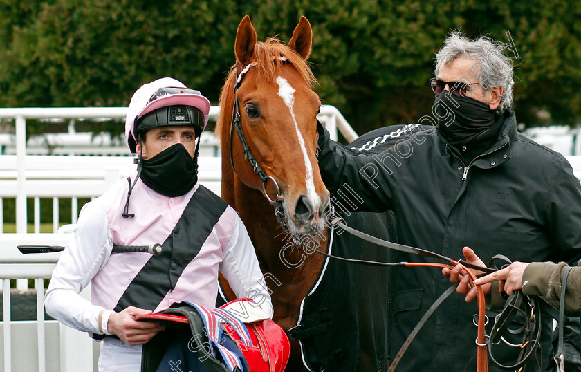 Apollo-One-0010 
 APOLLO ONE (Martin Harley) with Peter Charalambous (2nd right) after The Get Your Ladbrokes Daily Odds Boost Spring Cup
Lingfield 6 Mar 2021 - Pic Steven Cargill / Racingfotos.com