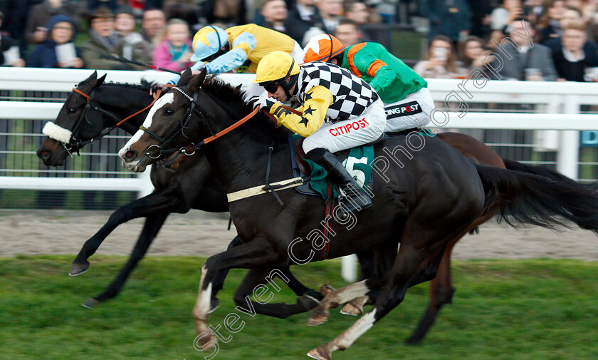 The-Glancing-Queen-0003 
 THE GLANCING QUEEN (Wayne Hutchinson) wins The Karndean Mares Standard Open National Hunt Flat Race
Cheltenham 17 Nov 2018 - Pic Steven Cargill / Racingfotos.com