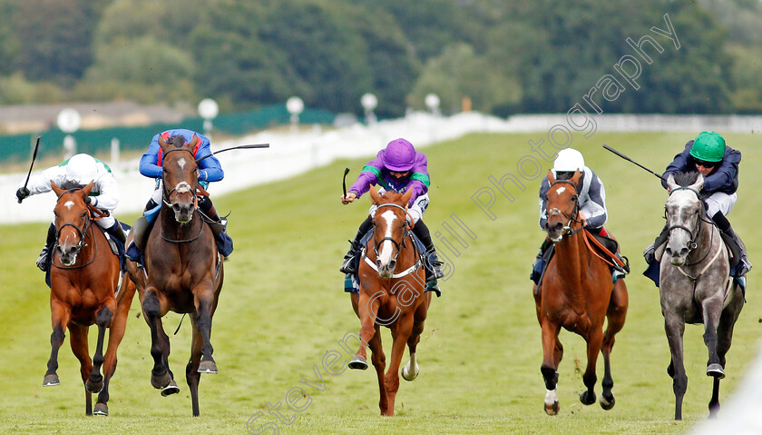 Dubious-Affair-0001 
 DUBIOUS AFFAIR (2nd left, Stevie Donohoe) beats KEPALA (right) and CHICAGO DOLL (centre) in The British Stallion Studs EBF bet365 Fillies Handicap
Newbury 19 Jul 2020 - Pic Steven Cargill / Racingfotos.com