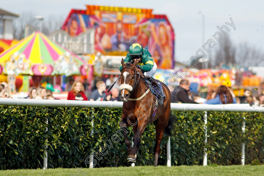 Bucephalus-0004 
 BUCEPHALUS (Rose Dawes) wins The Injured Jockeys Fund Handicap
Doncaster 2 Apr 2023 - Pic Steven Cargill / Racingfotos.com