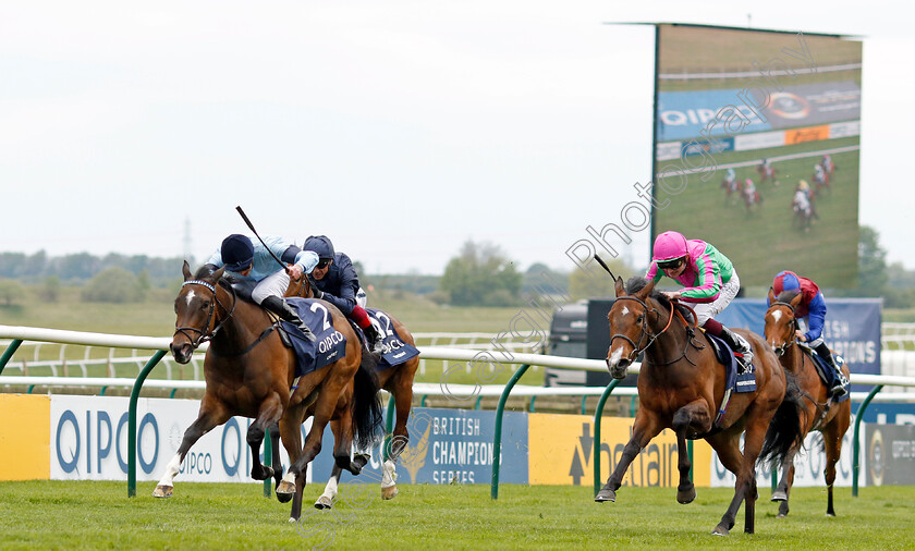 Cachet-0007 
 CACHET (James Doyle) beats PROSPEROUS VOYAGE (right) in The Qipco 1000 Guineas
Newmarket 1 May 2022 - Pic Steven Cargill / Racingfotos.com