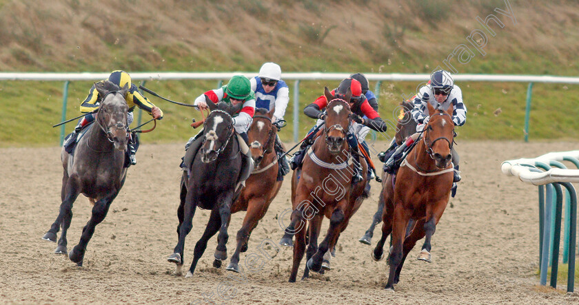 Just-The-Man-0005 
 JUST THE MAN (left, Adam Kirby) beats THE JEAN GENIE (2nd left) MICHELE STROGOFF (2nd right) and SKY DEFENDER (right) in The Betway Casino Handicap
Lingfield 9 Dec 2019 - Pic Steven Cargill / Racingfotos.com