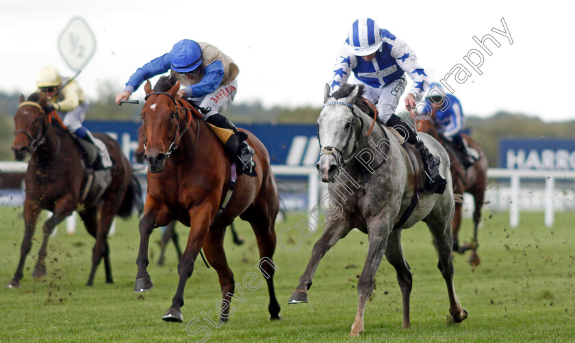 Dark-Shift-0003 
 DARK SHIFT (right, Daniel Tudhope) beats BONNEVAL (left) in The Racing To School Classified Stakes
Ascot 1 Oct 2021 - Pic Steven Cargill / Racingfotos.com