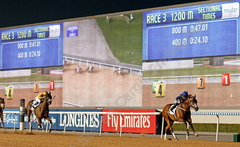 My-Catch-0001 
 MY CATCH (Pat Dobbs) wins The Al Shindagha Sprint Meydan 8 Feb 2018 - Pic Steven Cargill / Racingfotos.com