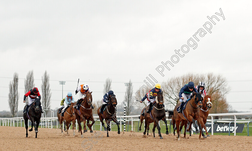 Capla-Spirit-0001 
 CAPLA SPIRIT (right, Ross Birkett) wins The Play 4 To Score At Betway Amateur Jockeys Handicap
Southwell 13 Feb 2022 - Pic Steven Cargill / Racingfotos.com