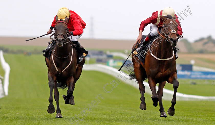 Mille-Miglia-0003 
 MILLE MIGLIA (right, Adam Kirby) beats FIRST DANCE (left) in The Follow @mansionbet On Twitter Fillies Handicap
Newmarket 27 Aug 2021 - Pic Steven Cargill / Racingfotos.com