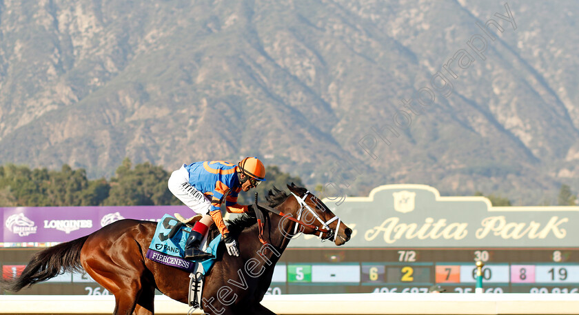 Fierceness-0002 
 FIERCENESS (John Velazquez) wins The Breeders' Cup Juvenile 
Santa Anita 3 Nov 2023 - Pic Steven Cargill / Racingfotos.com