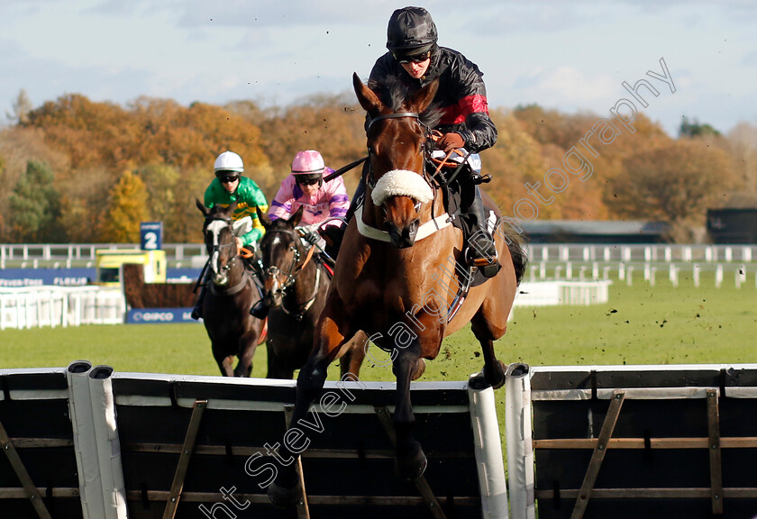 First-Confession-0002 
 FIRST CONFESSION (Brendan Powell) wins The Safer Gambling Week National Hunt Maiden Hurdle
Ascot 22 Nov 2024 - Pic Steven Cargill / Racingfotos.com