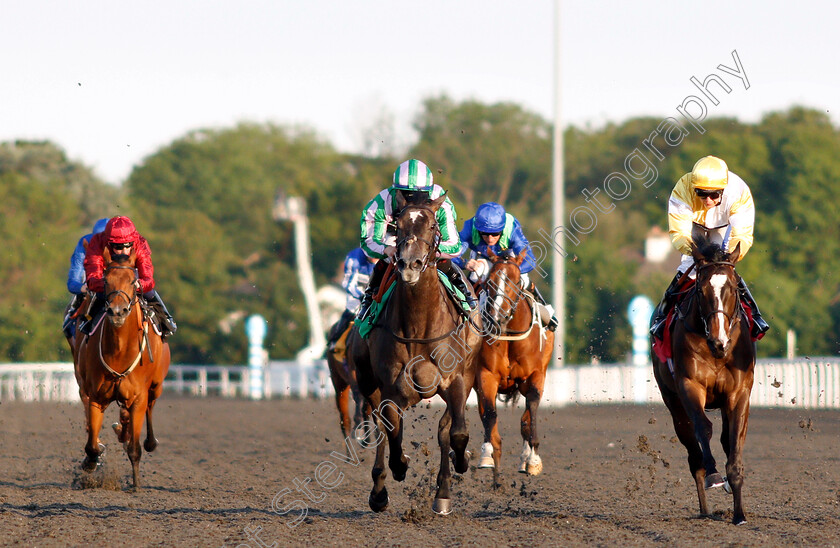 Seraphinite-0004 
 SERAPHINITE (centre, Nicola Currie) beats BRAZEN SAFA (right) in The 32Red.com British Stallion Studs EBF Fillies Novice Stakes
Kempton 22 May 2019 - Pic Steven Cargill / Racingfotos.com