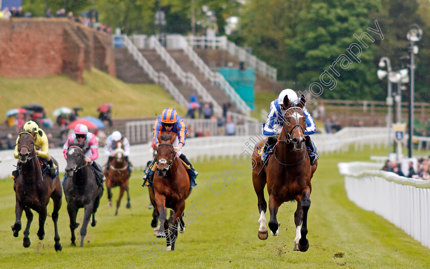 Chief-Ironside-0006 
 CHIEF IRONSIDE (Kieran Shoemark) wins The Deepbridge Capital Maiden Stakes Chester 9 May 2018 - Pic Steven Cargill / Racingfotos.com