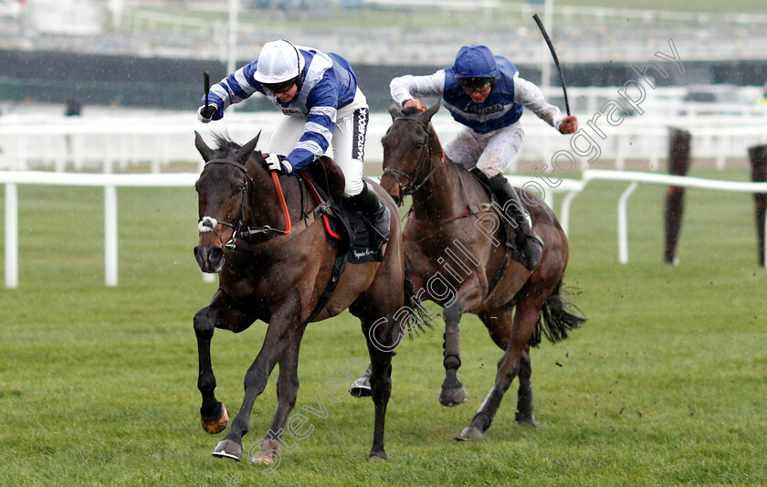 Frodon-0003 
 FRODON (Bryony Frost) wins The Caspian Caviar Gold Cup Handicap Chase
Cheltenham 15 Dec 2018 - Pic Steven Cargill / Racingfotos.com