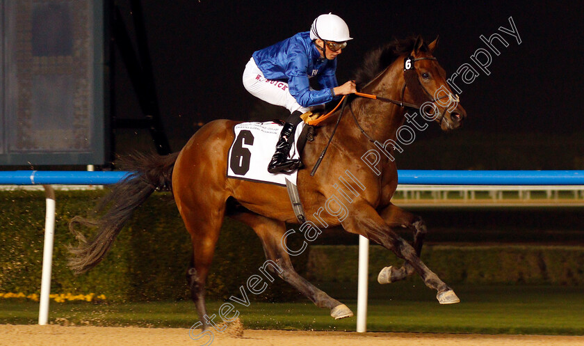 Gold-Town-0007 
 GOLD TOWN (William Buick) wins The UAE 2000 Guineas Trial Div1 Meydan 25 Jan 2018 - Pic Steven Cargill / Racingfotos.com