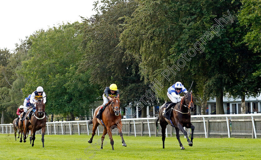 Sid s-Annie-0006 
 SID'S ANNIE (Charles Bishop) beats SHAZAM (left) in The Join Racing TV Now Fillies Handicap
Newmarket 4 Aug 2023 - Pic Steven Cargill / Racingfotos.com