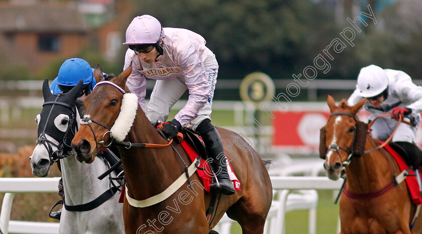 Harper s-Brook-0007 
 HARPER'S BROOK (right, Ben Jones) beats SACRE COEUR (left, Tristan Durrell) in The Virgin Bet Every Saturday Money Back Handicap Chase
Sandown 3 Feb 2024 - Pic Steven Cargill / Racingfotos.com