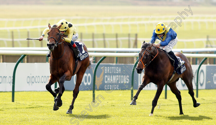 UAE-Jewel-0001 
 UAE JEWEL (David Egan) beats WALKINTHESAND (right) in The Lightning Spear Newmarket Stakes
Newmarket 4 May 2019 - Pic Steven Cargill / Racingfotos.com