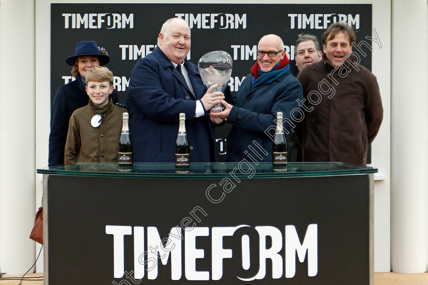 Simply-The-Betts-0006 
 Presentation for The Timeform Novices Handicap Chase won by SIMPLY THE BETTS
Cheltenham 25 Jan 2020 - Pic Steven Cargill / Racingfotos.com