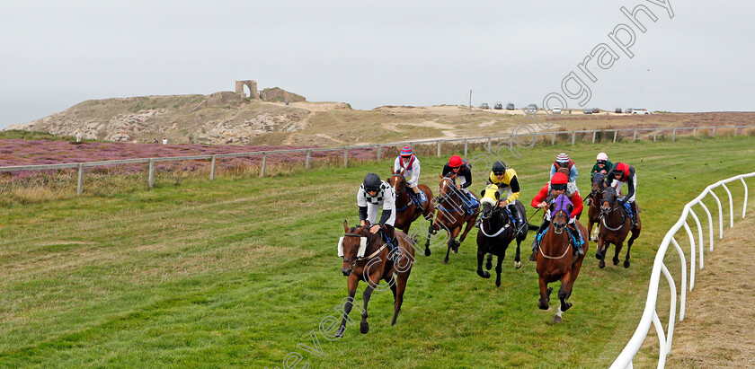 Les-Landes-0011 
 Racing past Grosnez Castle in the back straight at Les Landes
Jersey, 26 Aug 2019 - Pic Steven Cargill / Racingfotos.com