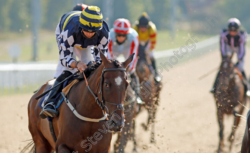 Come-On-Bear-0004 
 COME ON BEAR (Jack Mitchell) wins The Download The At The Races App Classified Stakes Div1
Wolverhampton 11 Aug 2020 - Pic Steven Cargill / Racingfotos.com