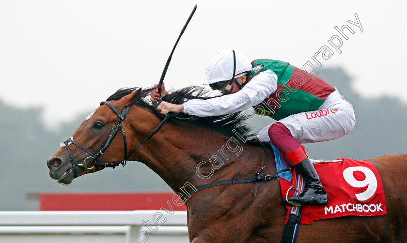 Without-Parole-0008 
 WITHOUT PAROLE (Frankie Dettori) wins The Matchbook Is Commission Free Heron Stakes Sandown 24 May 2018 - Pic Steven Cargill / Racingfotos.com