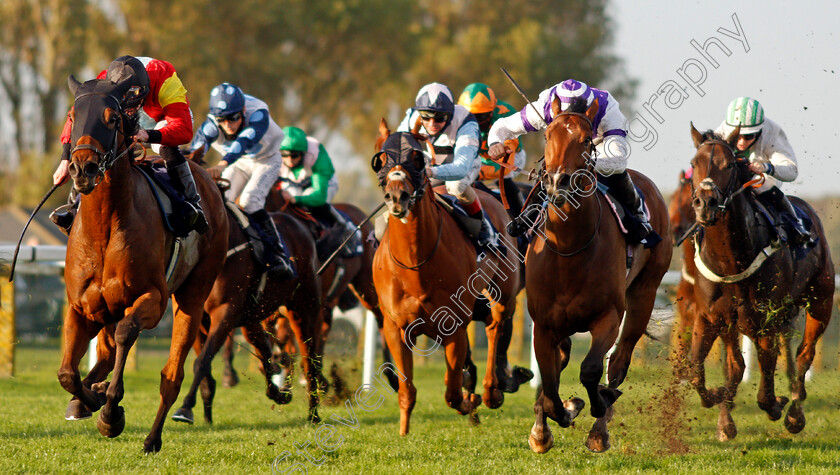 Siberian-Night-0003 
 SIBERIAN NIGHT (right, Tom Marquand) beats TRUE BELIEF (left) in The Download The At The Races App Handicap
Yarmouth 20 Oct 2020 - Pic Steven Cargill / Racingfotos.com