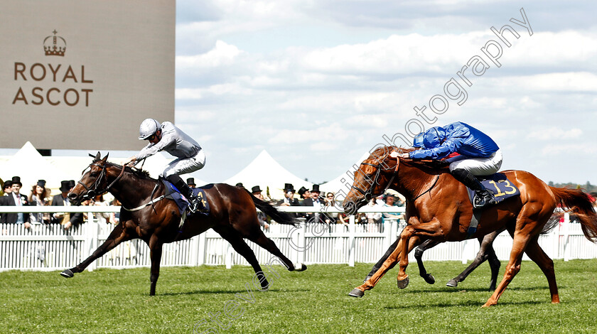 Space-Traveller-0002 
 SPACE TRAVELLER (Daniel Tudhope) beats SPACE BLUES (right) in The Jersey Stakes
Royal Ascot 22 Jun 2019 - Pic Steven Cargill / Racingfotos.com