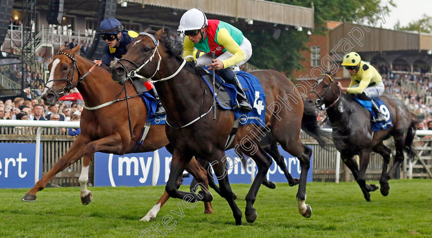 Mill-Stream-0003 
 MILL STREAM (William Buick) beats SWINGALONG (left) in The My Pension Expert July Cup
Newmarket 13 Jul 2024 - Pic Steven Cargill / Racingfotos.com